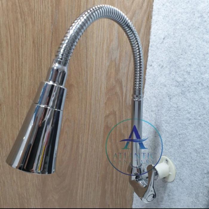 Toto - Kran Cuci Piring Fleksibel Dari Tembok/Kran Angsa Fleksibel Tembok
