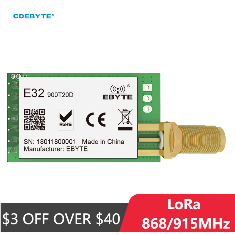 Ebyte E32-900T20D V8 LoRa SX1276 868MHz 915MHz IoT 20dBm 100mW