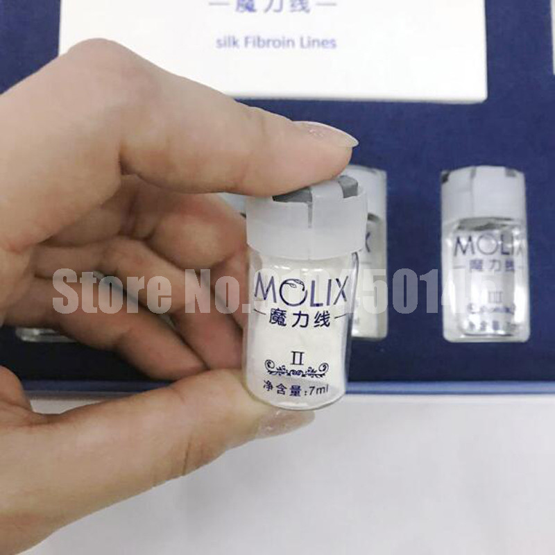 No Needle Radar Thread Silk Fibroin Line Carving Essence Collagen Facial Thread Lift Anti Aging Hyal