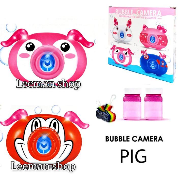 abmg- Leeman - Mainan Anak Bubble Camera Elektrik + Cairan Bubble Fu1144