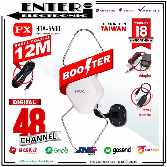 PROMO PX ANTENA HDA 5600 - PX INDOOR OUTDOOR ANTENA TV DIGITAL HDA5600 TERBARU