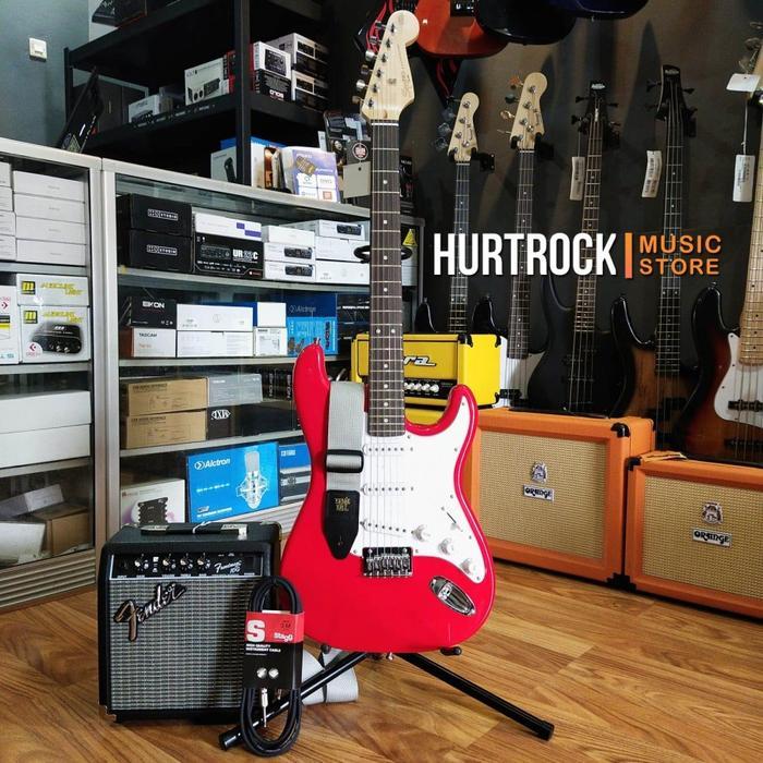 SALE Paketan Squier Stratocaster MM Red