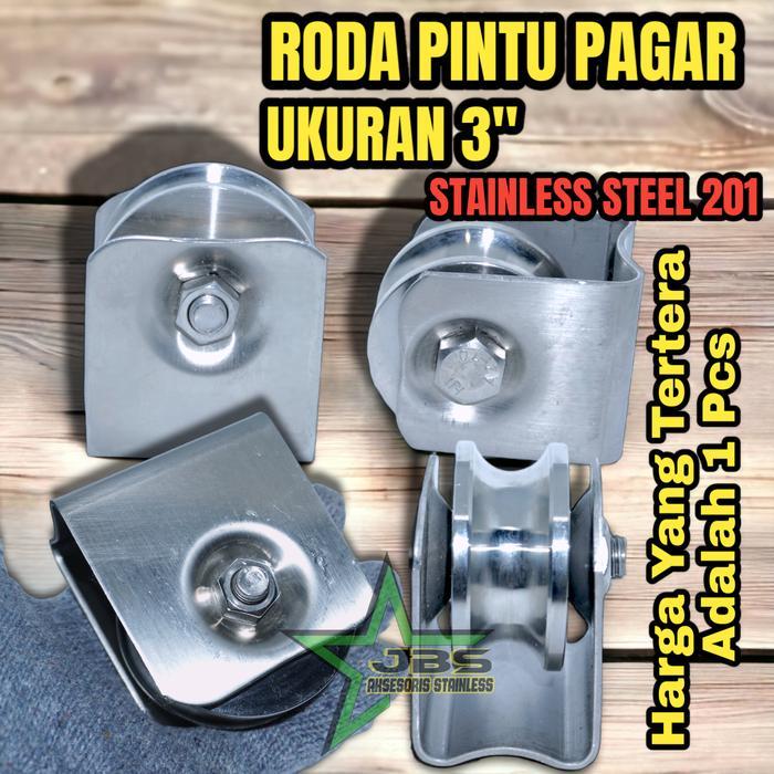 Roda Pagar Stainless 201 Tipe As Dan Siku Roda Pintu Pagar Stainless Sus 201