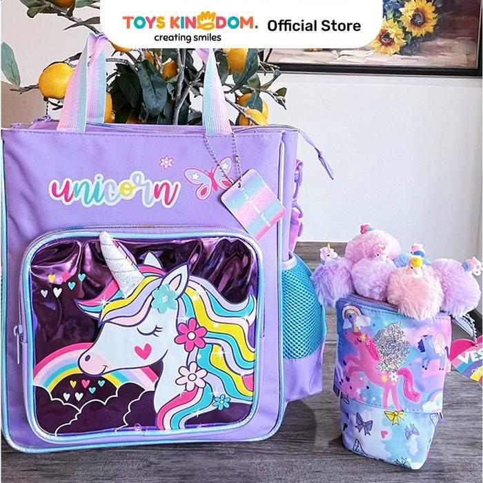 BRG BARU KIDDY STAR TOTE BAG ANAK UNICORN - UNGU