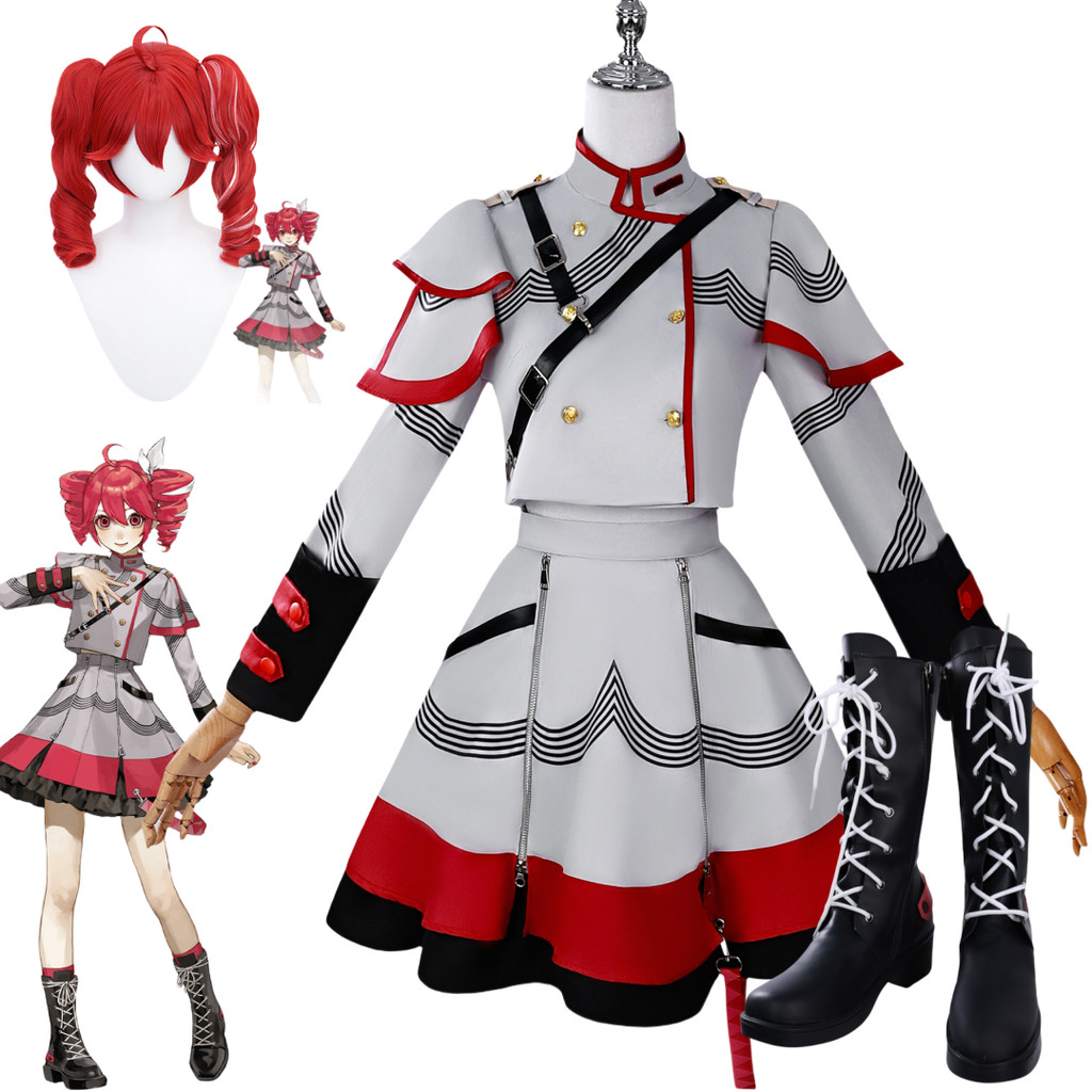 Cosplay Kasane Teto Anime Kasane Teto Costume Wig Shoes