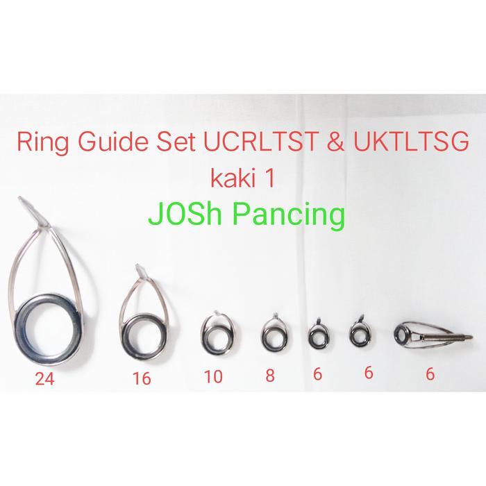 Ring Guide set kaki 1 mamarit joran lengkap top cincin marit Torzite