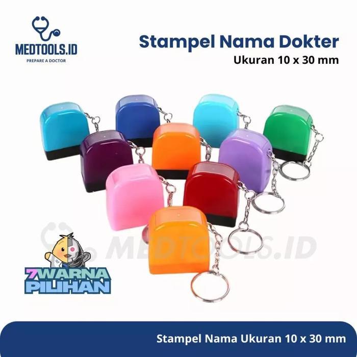 Stampel Nama Dokter [ Stampel Dokter / Perawat / Apoteker Bentuk Gantungan Kunci ] - Medtools