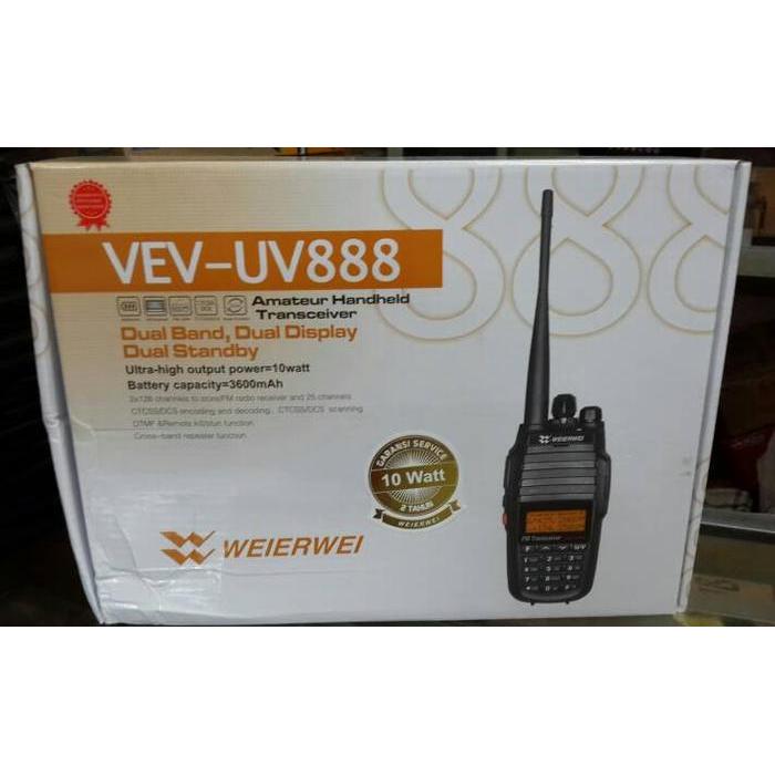 HT Weierwei VeV-UV888 Dualband VHF dan UHF ( 10 Watt )