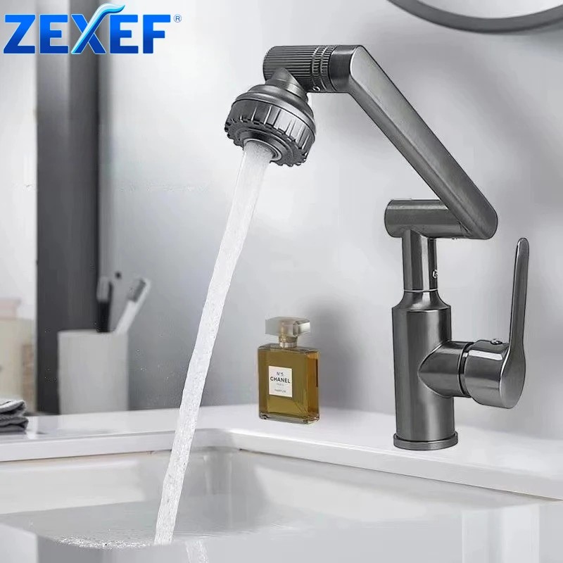 ZEXEF Water Faucet Tap Multifunctional Swivel Extender Filter Robotic Extension Arm Fit Bidet
