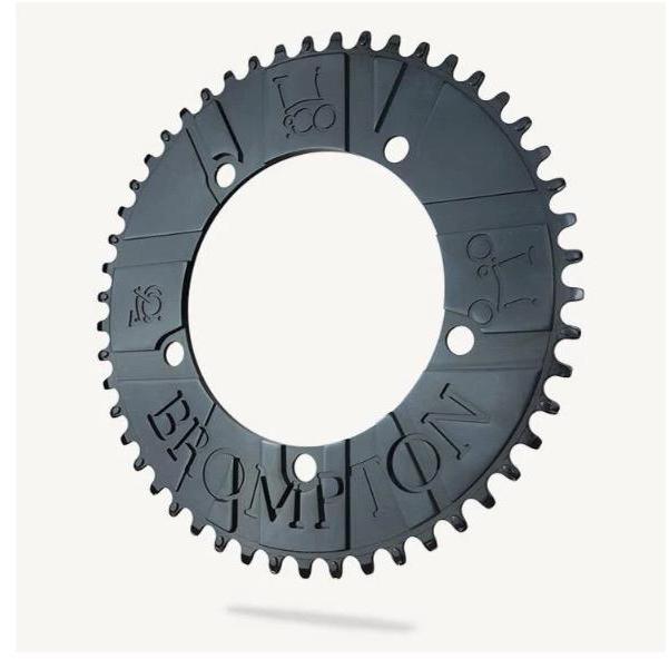 ASLI BESPOKE FLAG BCD130 CHAINRING BLACK 44T READY STOCK