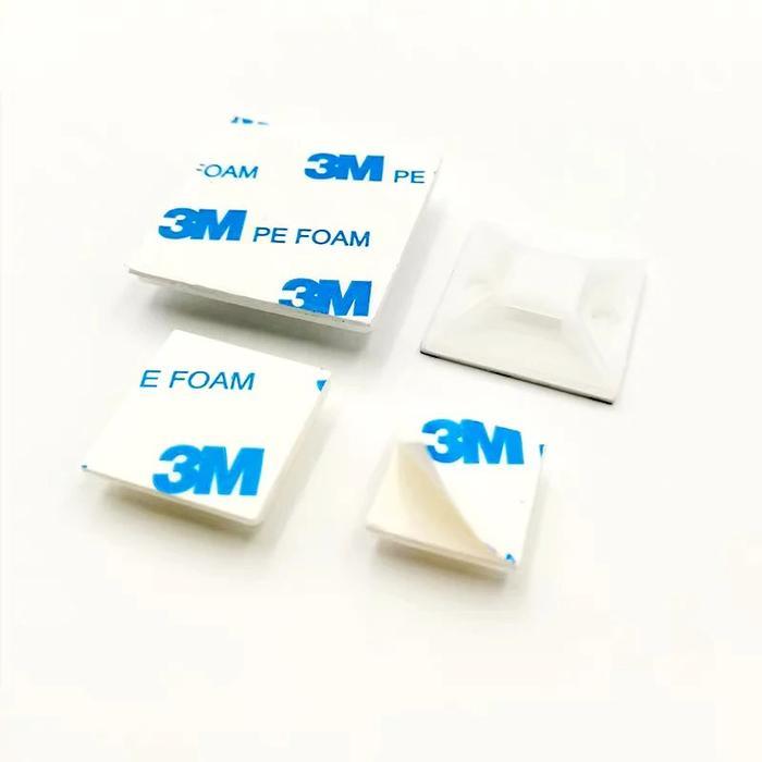 Cabel Tie Mount 40 X 40 Cabel Tie Mount Klem Kabel Tempel Dinding 3M Klip Kabel Self Adhesive Cabel
