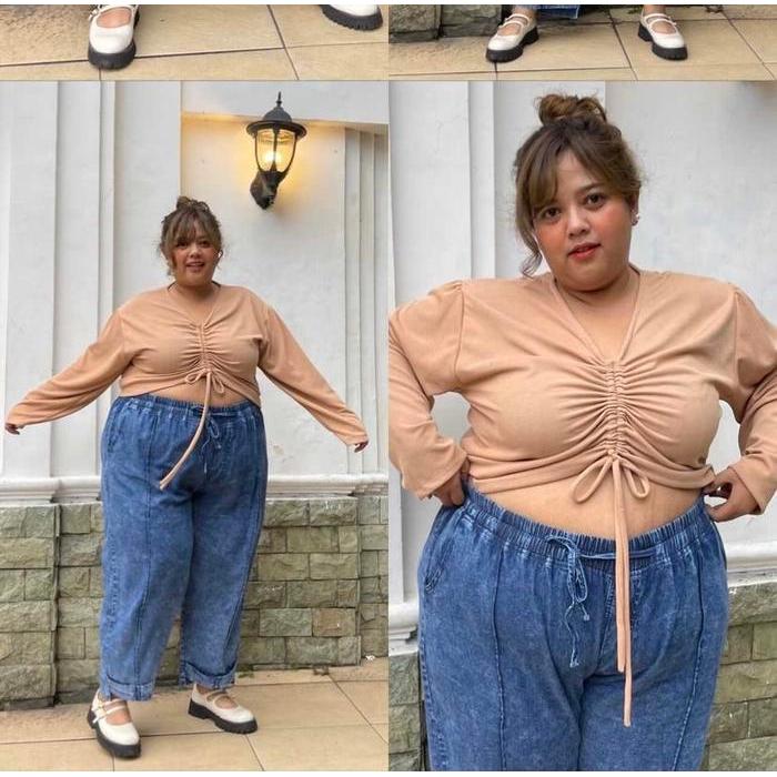 elsi- Celana Jeans Jumbo/Jeans Jumbo/Jeans Panjang Jumbo/Bawahan Jumbo/Celana Jumbo/Celana