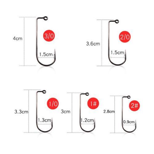 Kail Pancing Jighead Kail Untuk Softlure Jig Head Hook Soft Lure Kail Pancing Dengan Pemberat Timah