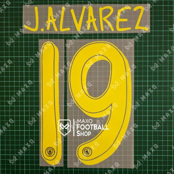 Terlaris [ Nameset ] City Away Jersey 2024 / 2025 Cup Version J. Alvarez 19