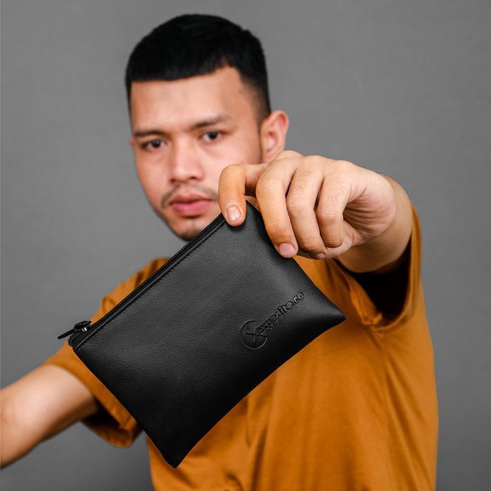 Eiger - Expedite.Co Dompet Uang Koin Dan Kartu Pria Wanita Bahan Kulit Handbag Clutch Dompet Kulit