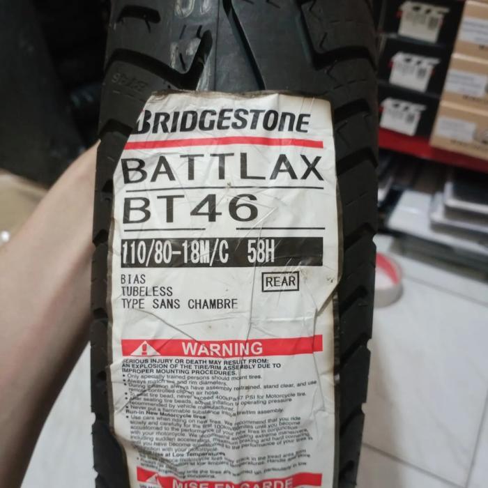 BAN LUAR BRIDGESTONE BATTLAX BT 45 UKURAN 110/80-18 TUBELESS
