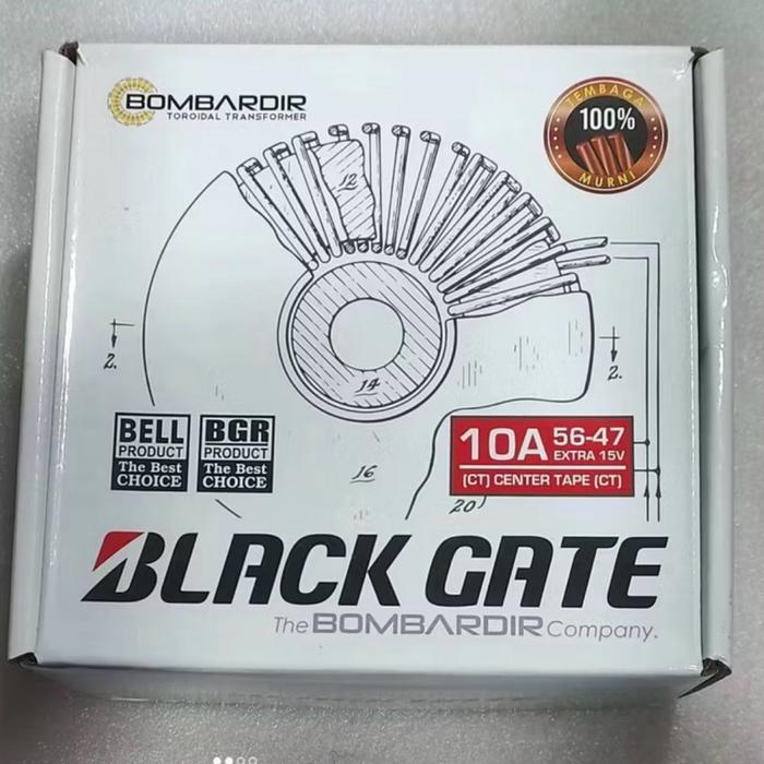 CUCI GUDANG TRAFO TOROIDAL BLACKGATE 10A-47V CT -TRAVO TOROID 10A-TRAVO DONUT BELL