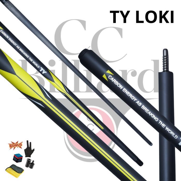 Stick Billiard Fury TY Loki Carbon + Extension Cue Shaft Carbon