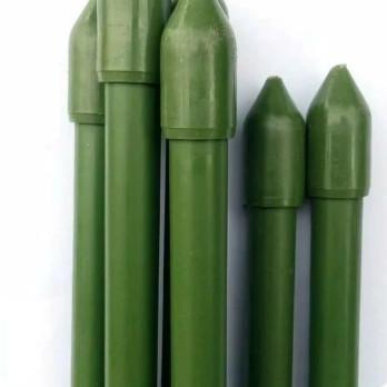Tiang Penyangga Tanaman Hias Modern 180Cm Hijau Plastik Alami Bambu Besi Ajir 11Mm X 1800Mm Kedap