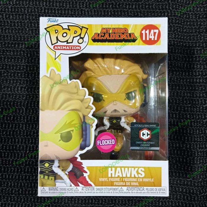 HOT SALE FUNKO POP MY HERO ACADEMIA : HAWKS (FLOCKED) TERMURAH