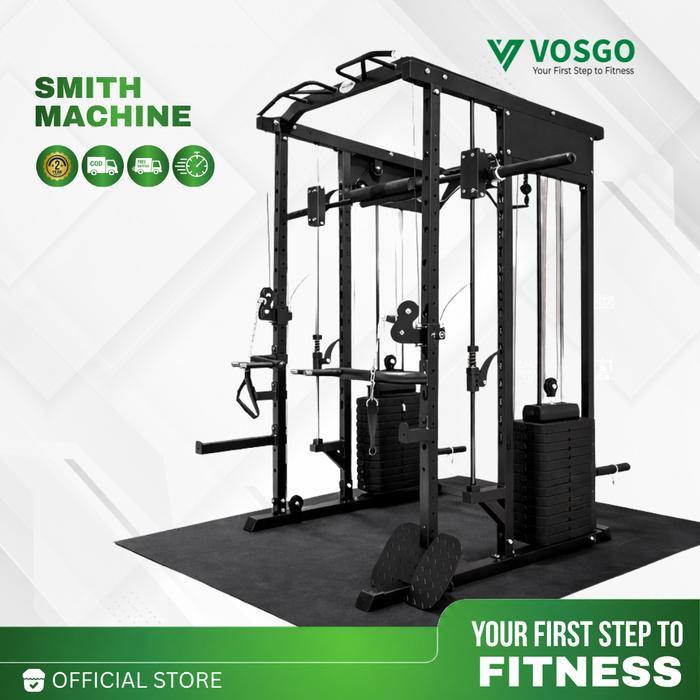 Alat Fitness Smith Machine Multifungsi Vosgo