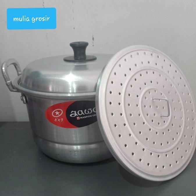 Premium Panci Dandang Maspion 33Cm / Panci Kukus / Panci Jawa Original