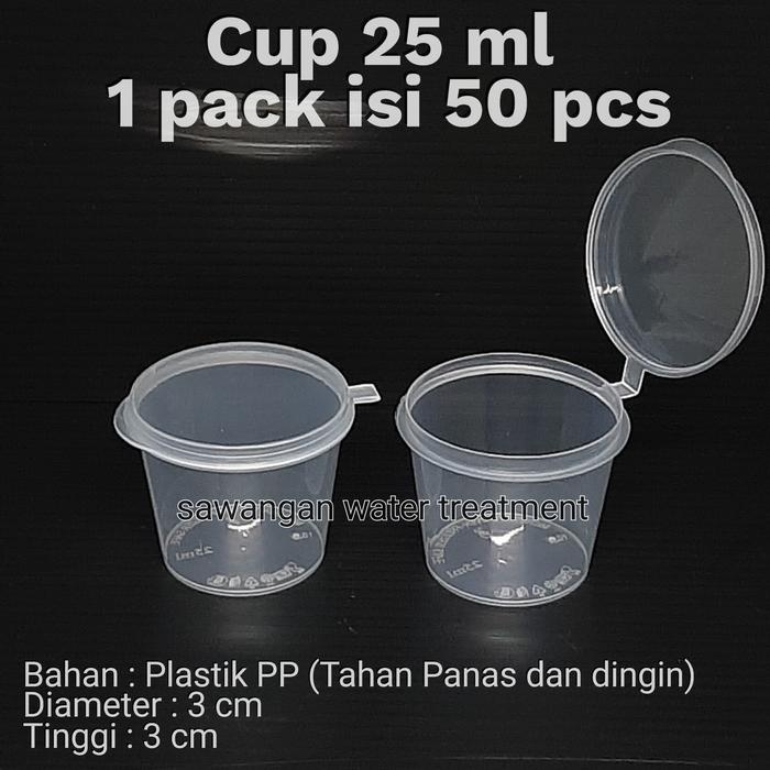 Cup Saus 25 ml / Tempat Sambal 25 ml / Wadah Saus / Cup saos 25 ml