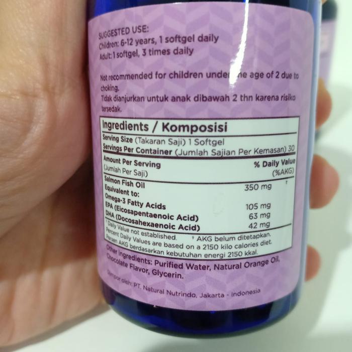 Wellness Omega 3 Fish Oil 1000mg 375 softgell