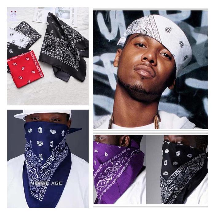 BANDANA - SLAYER - SCRAFT MULTIFUNGSI - SYAL PERSEGI TREN HIP-HOP / SLAYER BAHAN KATUN / SLAYER