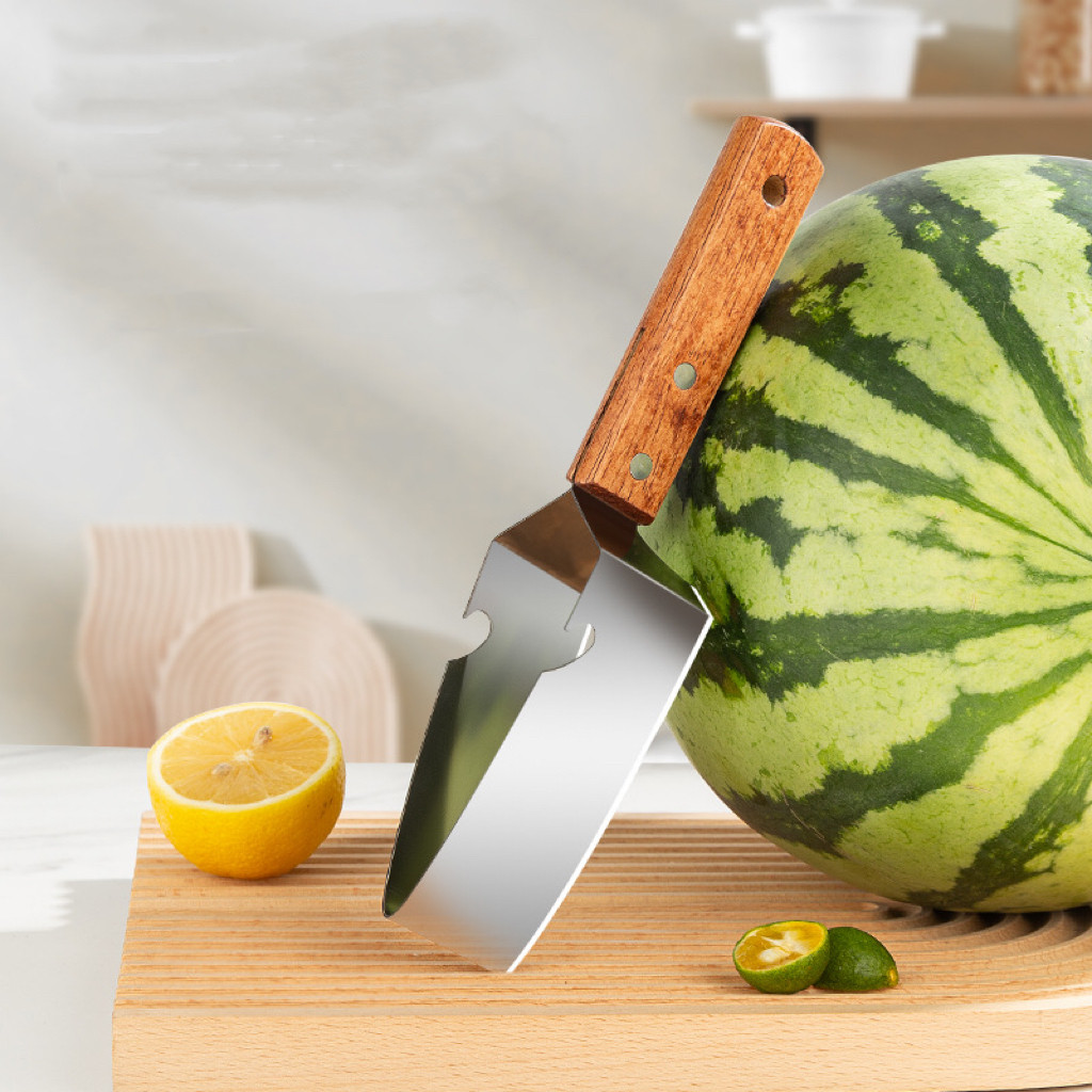 2 in1 Watermelon Slicers Labor-Saving Fruit Cutter with Bottle Opener Stainless Steel Fruit Slicers