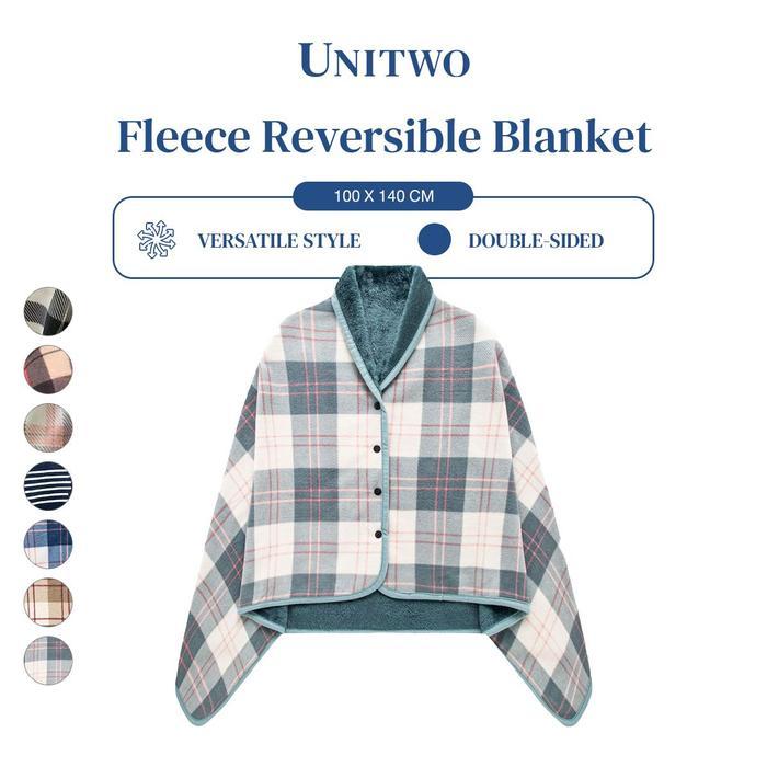 NEW UNITWO ID jamut [SPECIAL BLANKET JAKET] Jaket Outer Selimut Flace Reversible Blanket