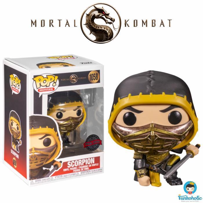FUNKO POP MOVIES MORTAL KOMBAT - SCORPION CROUCHING [EXCLUSIVE] #1058