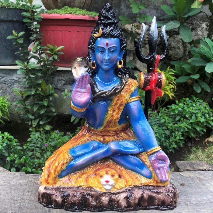 Olaimarket- Patung Dewa Siwa/Patung Siwa Resin/Patung Dewa Siva/Mahadev Statue