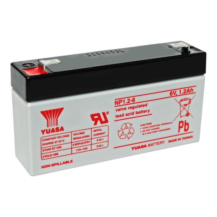 Battery Yuasa Np1.2-6 6V 1,2Ah Baterai 6V 1.2Ah