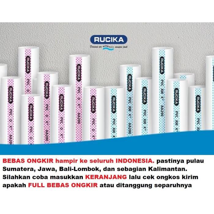 Pipa Pvc 6" Rucika Wavin Aw / D 6 In Inch Inci Pralon Paralon 4M/Btg