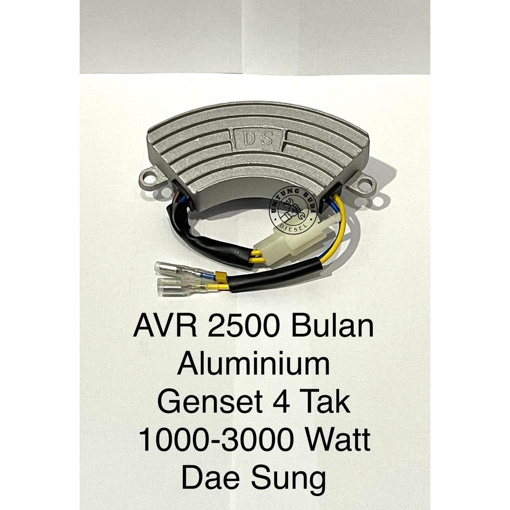 AVR 2500 DaeSung Bentuk Bulan Aluminium GX160 Genset 1000-3000 Watt ET2500 ET2800 ET3000 ET3500