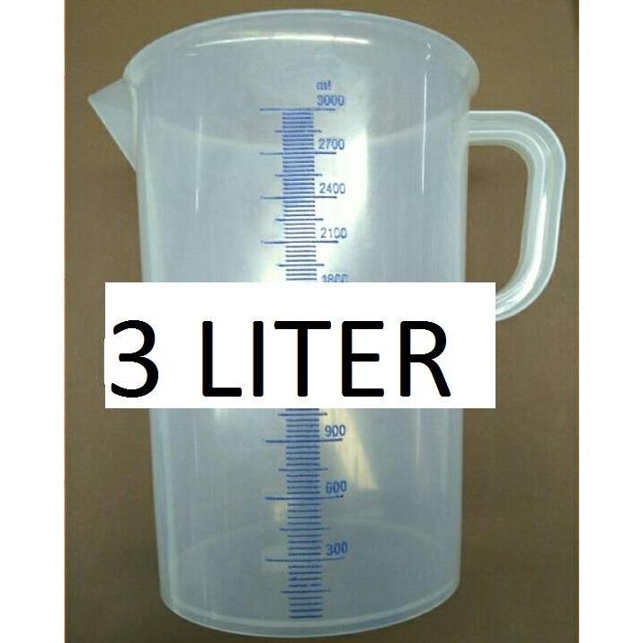 GELAS TAKAR / TAKARAN / UKUR 3 LITER GREEN LEAF 1833