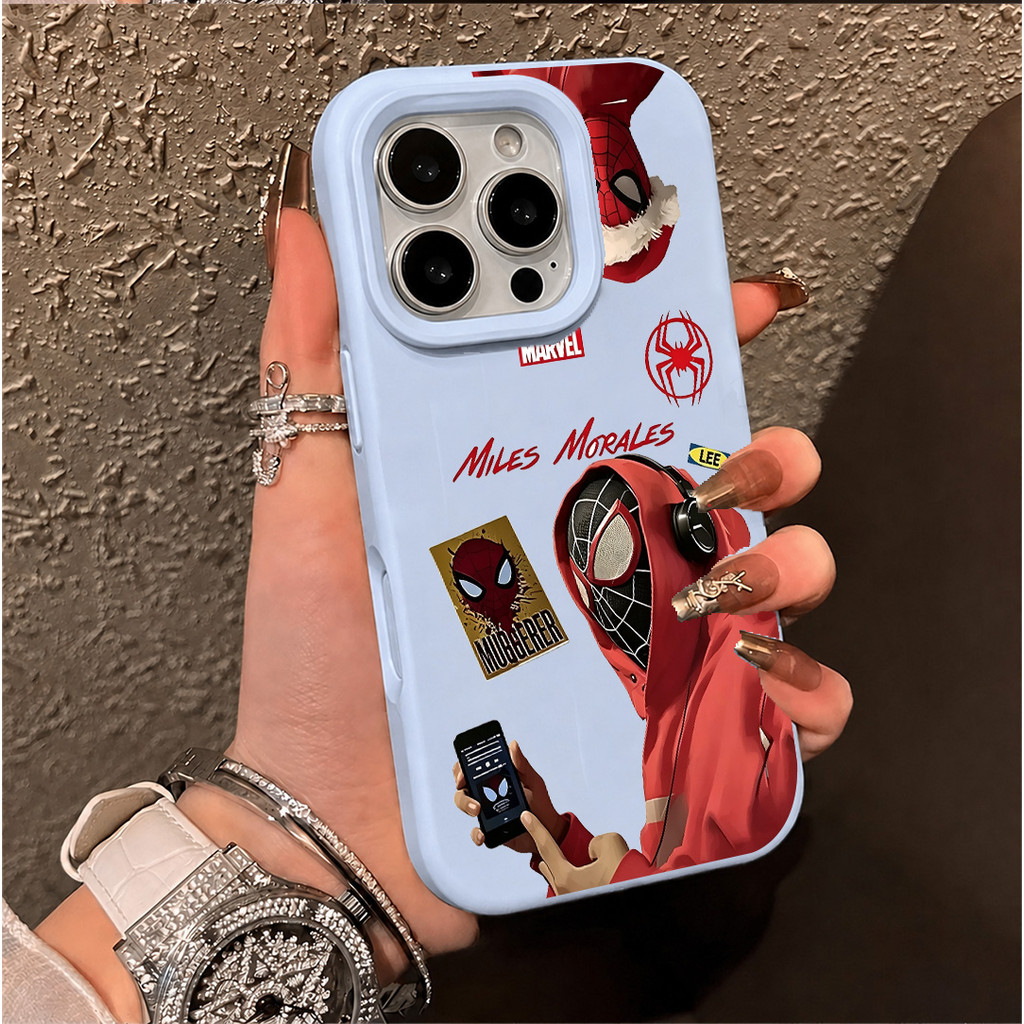 Spiderman Silikon Cair Case Hp Redmi Poco C85 C71 Xiaomi 15T Pro 15 15C Redmi 15C 1513X 13C C65 Note