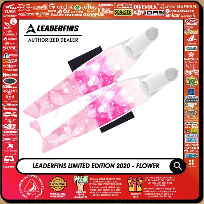 Long Fins Leaderfins Fiberglass Flower Cherry Blossom Sakura Freedive Terbaru