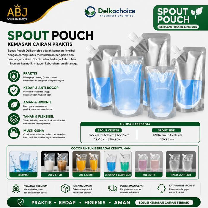 Promo Standing Pouch Spout Pack Espresso Pouch Kemasan Minuman Kemasan Serbaguna Spout Center