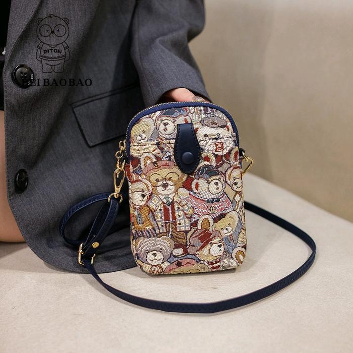 Promo 8105 Tas Hp Kancing Depan Piton Bear Original