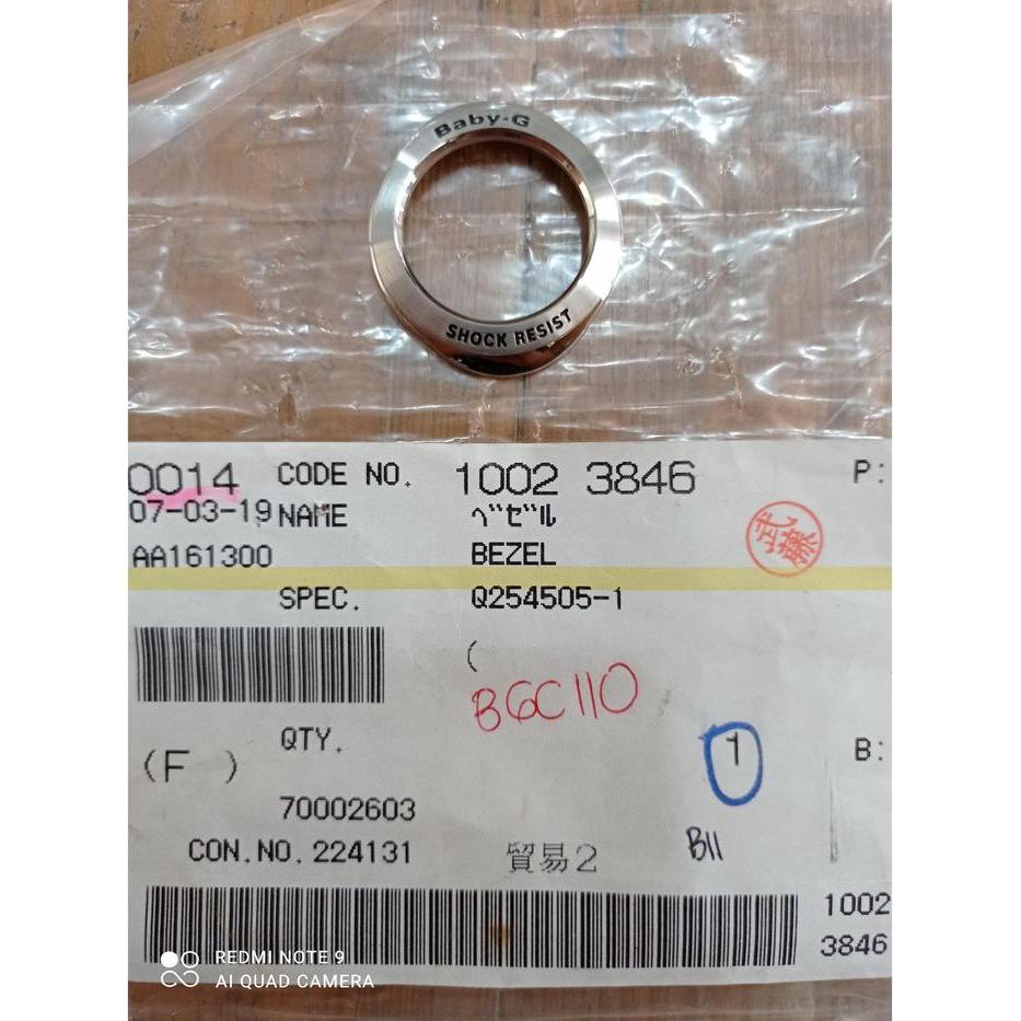 sparepart jam tangan bezel B11 BEZEL BGC-100 ring metal Kode part 1002-3846