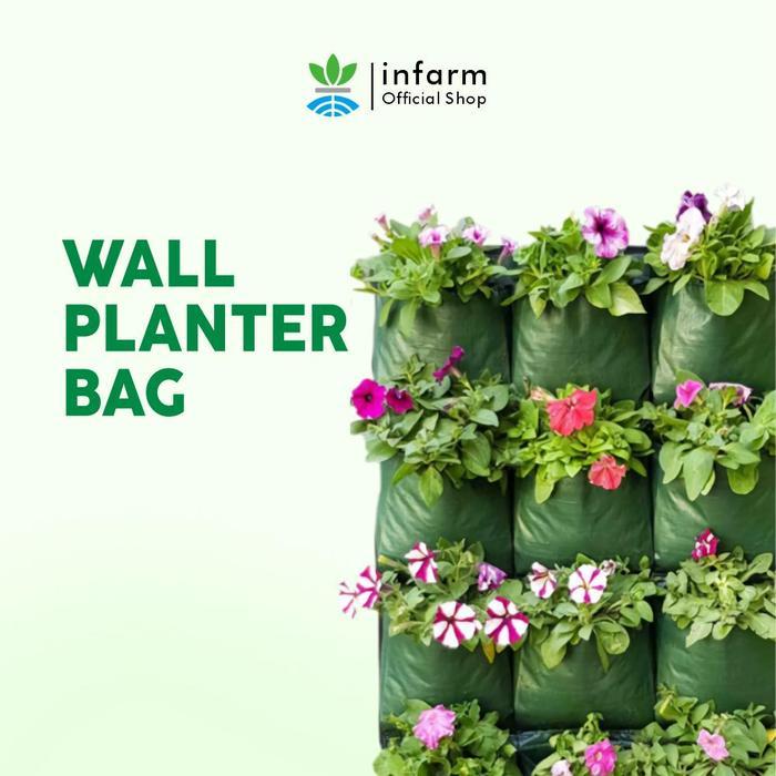 INFARM - Vertical Wall Planter Bag planter box Kantong Taman Pot Tembok Wall Planter Pot Planter Bag