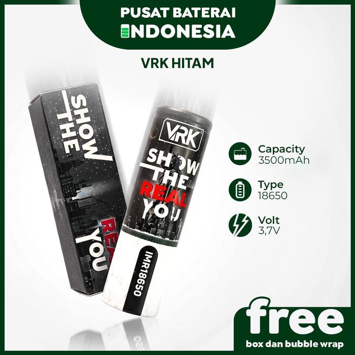 18650 Battery 18650 Vrk 18650 Vrk 3 Vrk Hitam