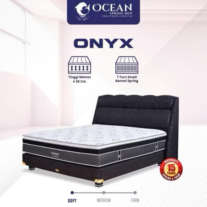 Springbed Ocean Onyx 180 / 200 / 160 / 120 / 100 - Kasur, 100 x 200