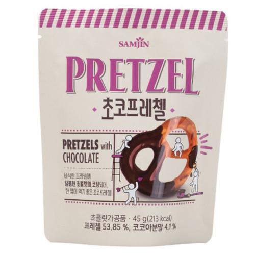 Samjin Pretzel Korea Beef Spicy, Seafood, Cheese, Wasabi, Choco