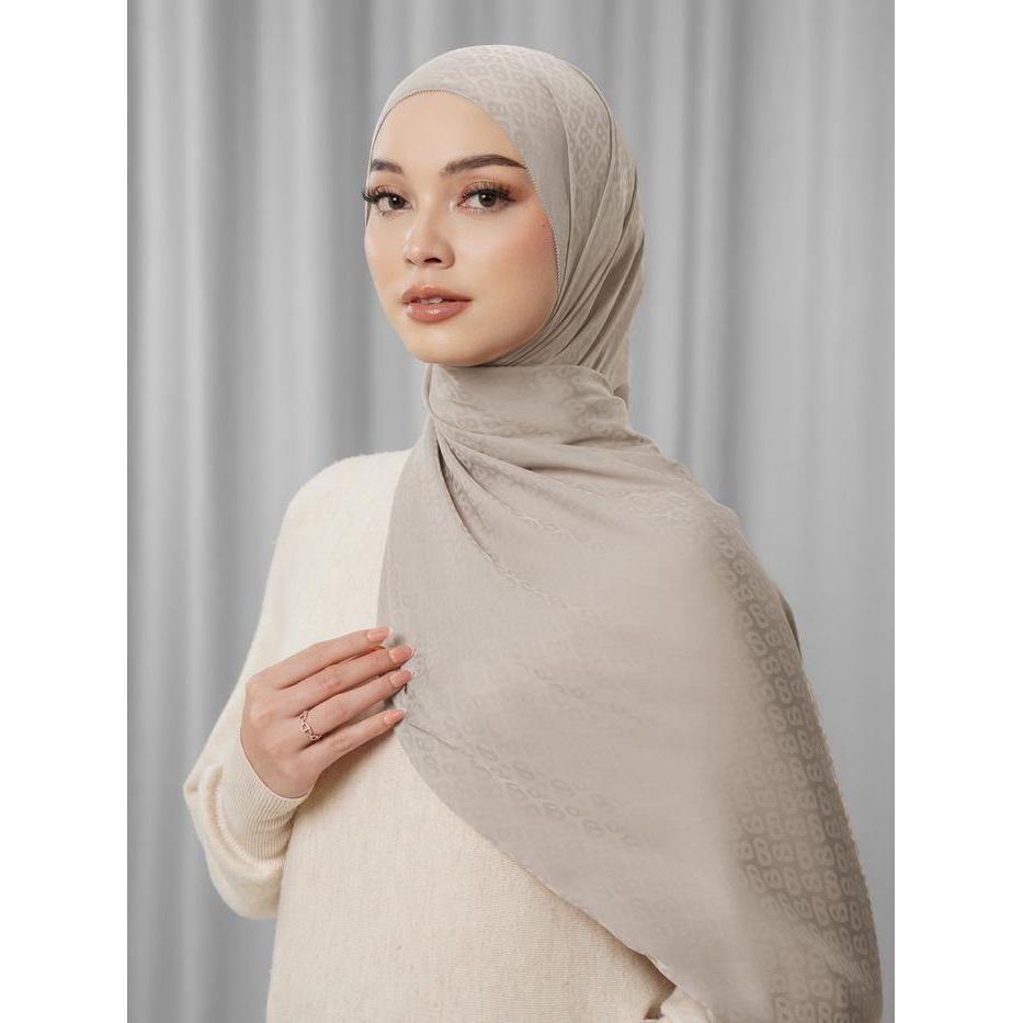 Buttonscarves - Tapis Satin Jacquard Shawl.