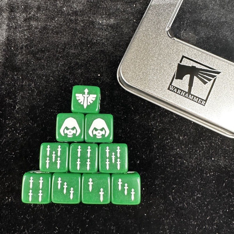 Dark Angel Dice Warhammer Dice Warhammer Dice Set Warhammer Game Tools Collectibles Boxed 1020pcs