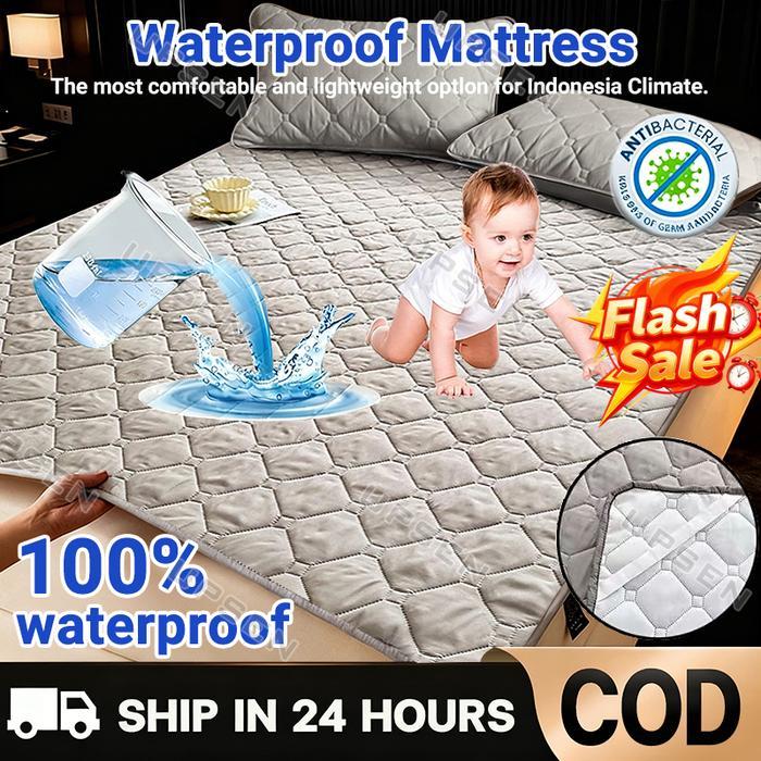 Matras Protector Waterproof/Pelindung Kasur/Matras Protector Kasur Anak/Matras Kasur Rajut Anti