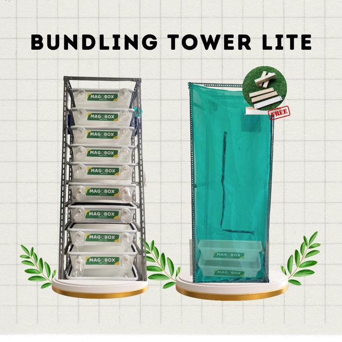 Magobox Tower Kandang Tower Paket Budidaya Maggot Bsf Skala Komunal